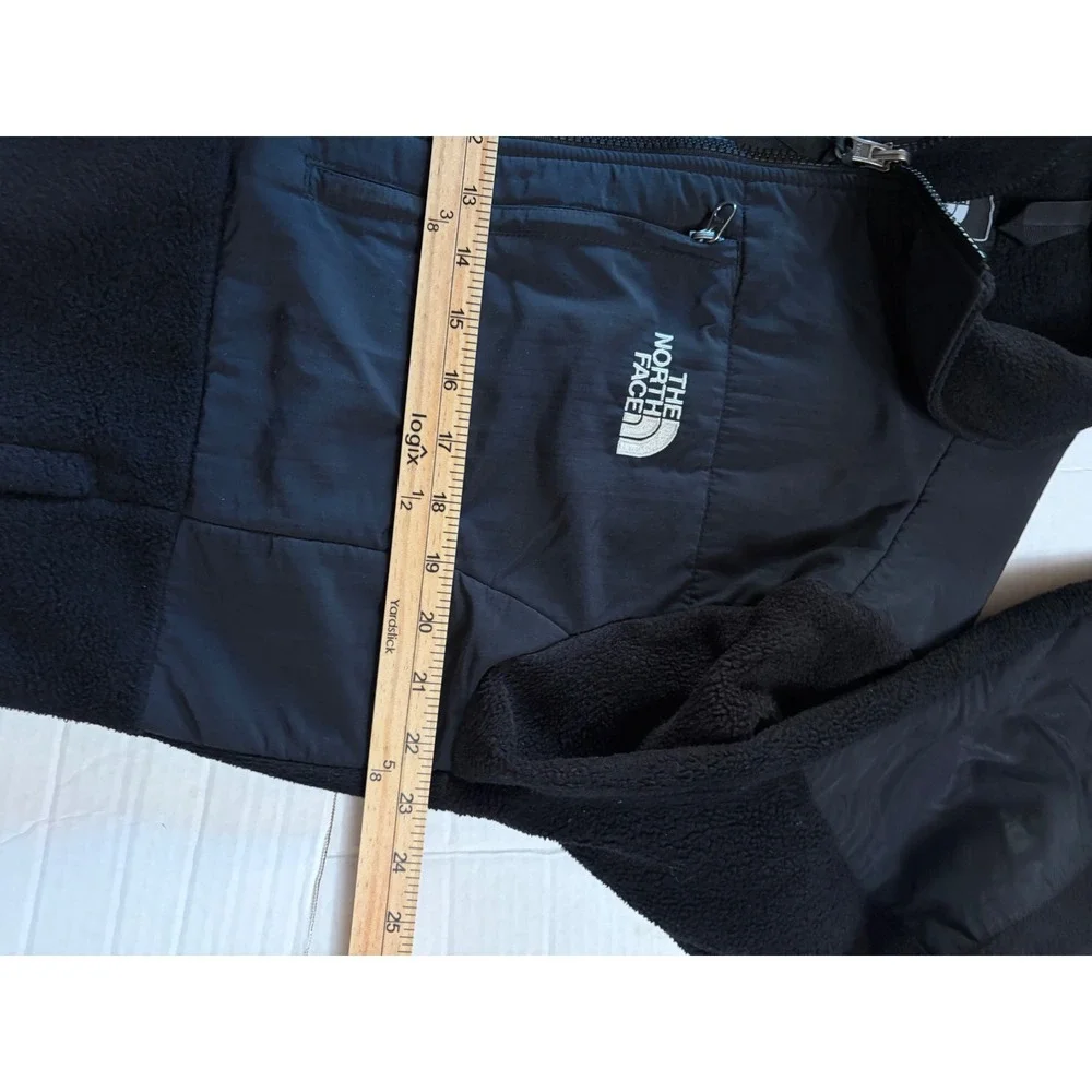 The North Face Denali Polartec Fleece Jacket Black Full Zip Mens Large